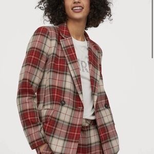 NWT Red Plaid Suit Set (Sz2&6)